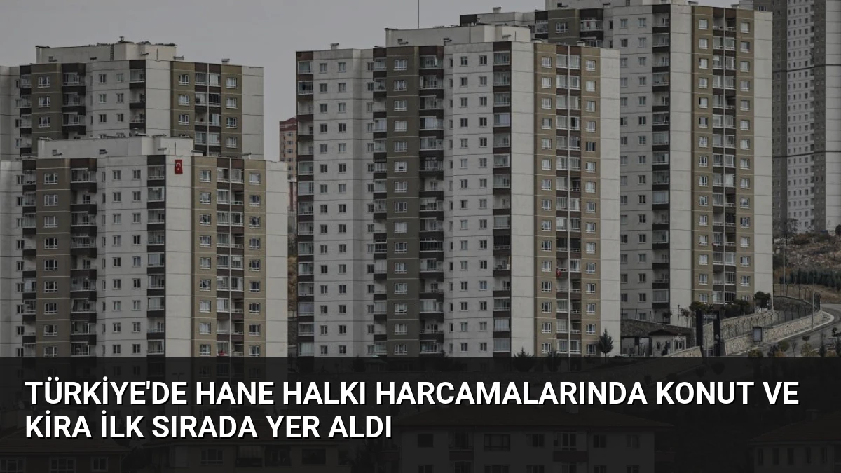Türkiye’de Hane Halkı Harcamalarında Konut ve Kira İlk Sırada Yer Aldı
