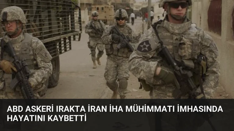 ABD askeri Irakta İran İHA mühimmatı imhasında hayatını kaybetti