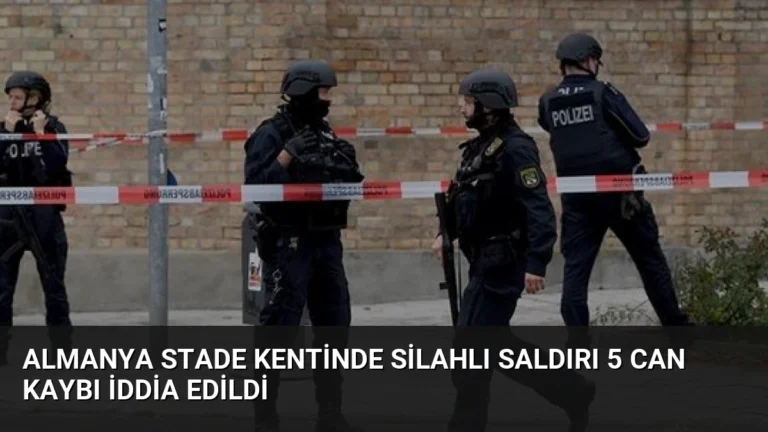 Almanya Stade Kentinde Silahlı Saldırı 5 Can Kaybı İddia Edildi