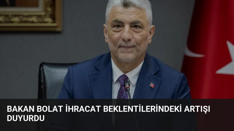 Bakan Bolat İhracat Beklentilerindeki Artışı Duyurdu